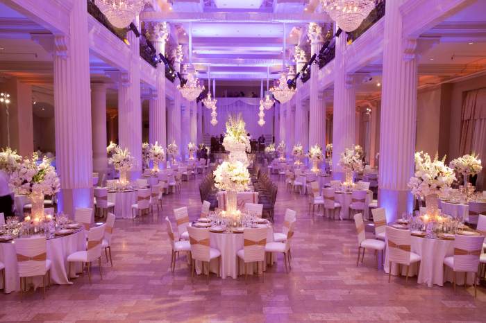 How to decorate a wedding reception room