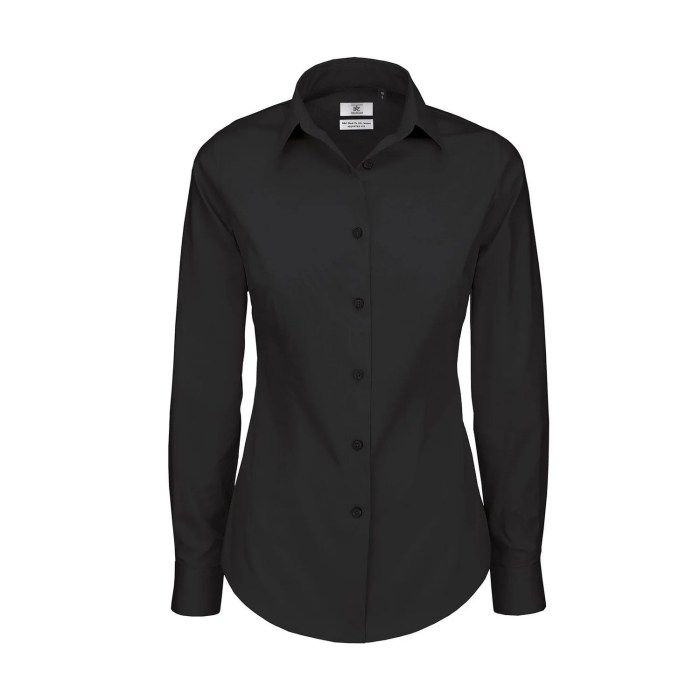 Black dress shirt women