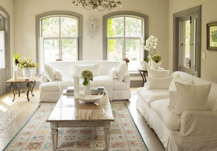 How to decorate neutral living room