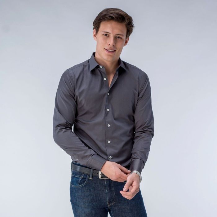 Grey Dress Shirts for Men Elevate Your Style with Sophistication