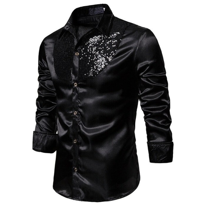 Men silk dress shirt