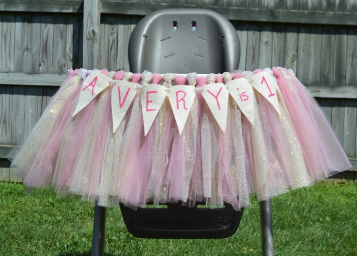 How to make a tutu high chair decoration