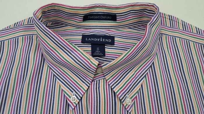 Lands end mens pinpoint dress shirts