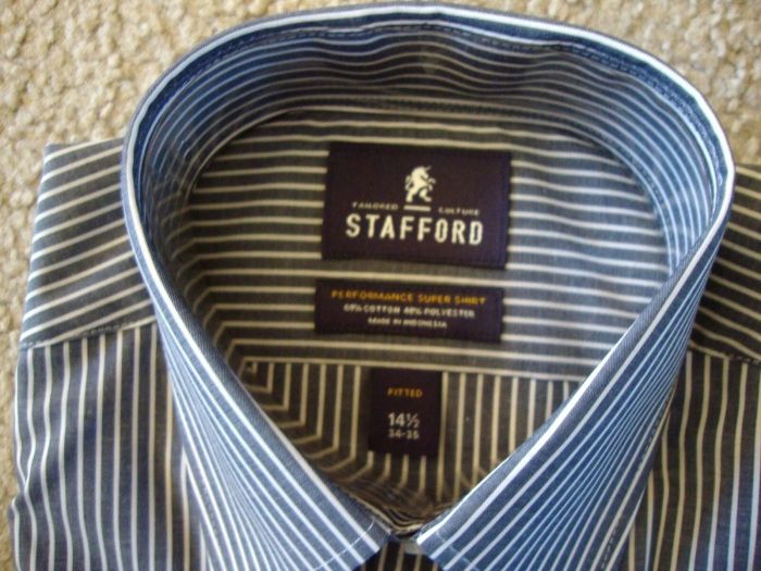 Stafford men's long sleeve dress shirts